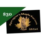 Thirty Dollar Gift Card