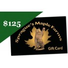 One Hundred Twenty-Five Dollar Gift Card