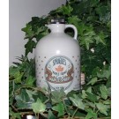 Half-gallon of pure maple syrup in plastic decanter