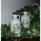 (2) quart decantors of maple syrup
